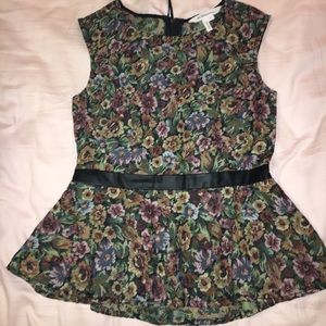 BGBGeneration floral peplum top